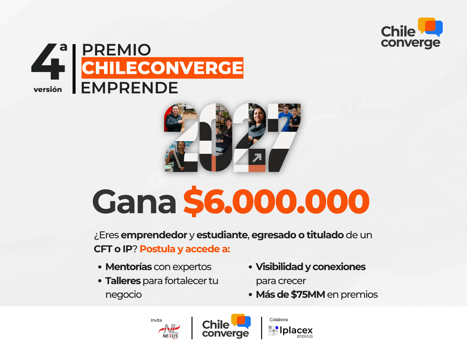 🏆 Postula al Premio ChileConverge Emprende 2027